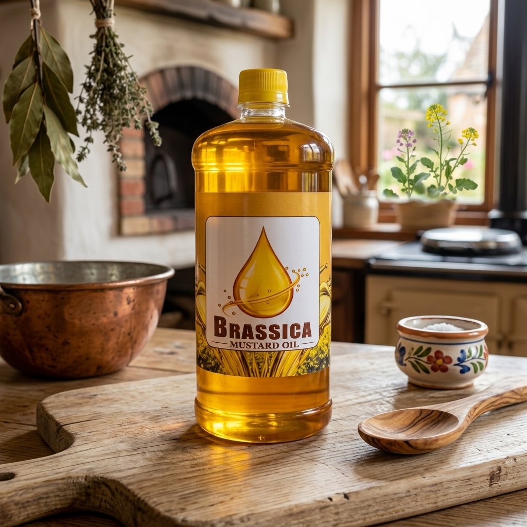 Brassica pure wood-pressed oil bottle