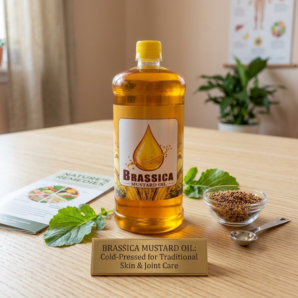 Brassica Mustard Oil Cold Pressed Oil 1 Liter - Photo 4